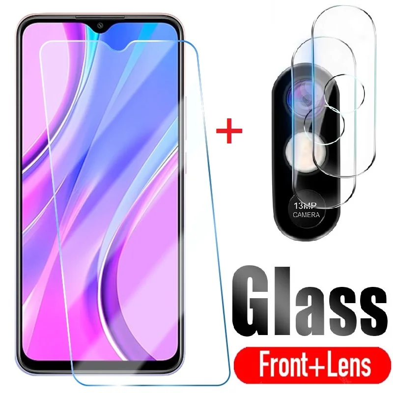 Tempered Glass For Xiaomi Redmi 9A 9C 9i Redmi 9 Prime 9AT Screen Protector Glass For Redmi Note 9 Pro Max + Camera Lens Film afbeelding