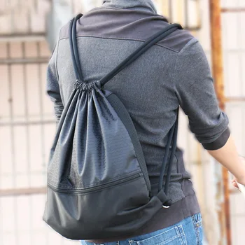 

Backpack Oxford Cloth Large Capacity Simple Sports Drawstring Bag