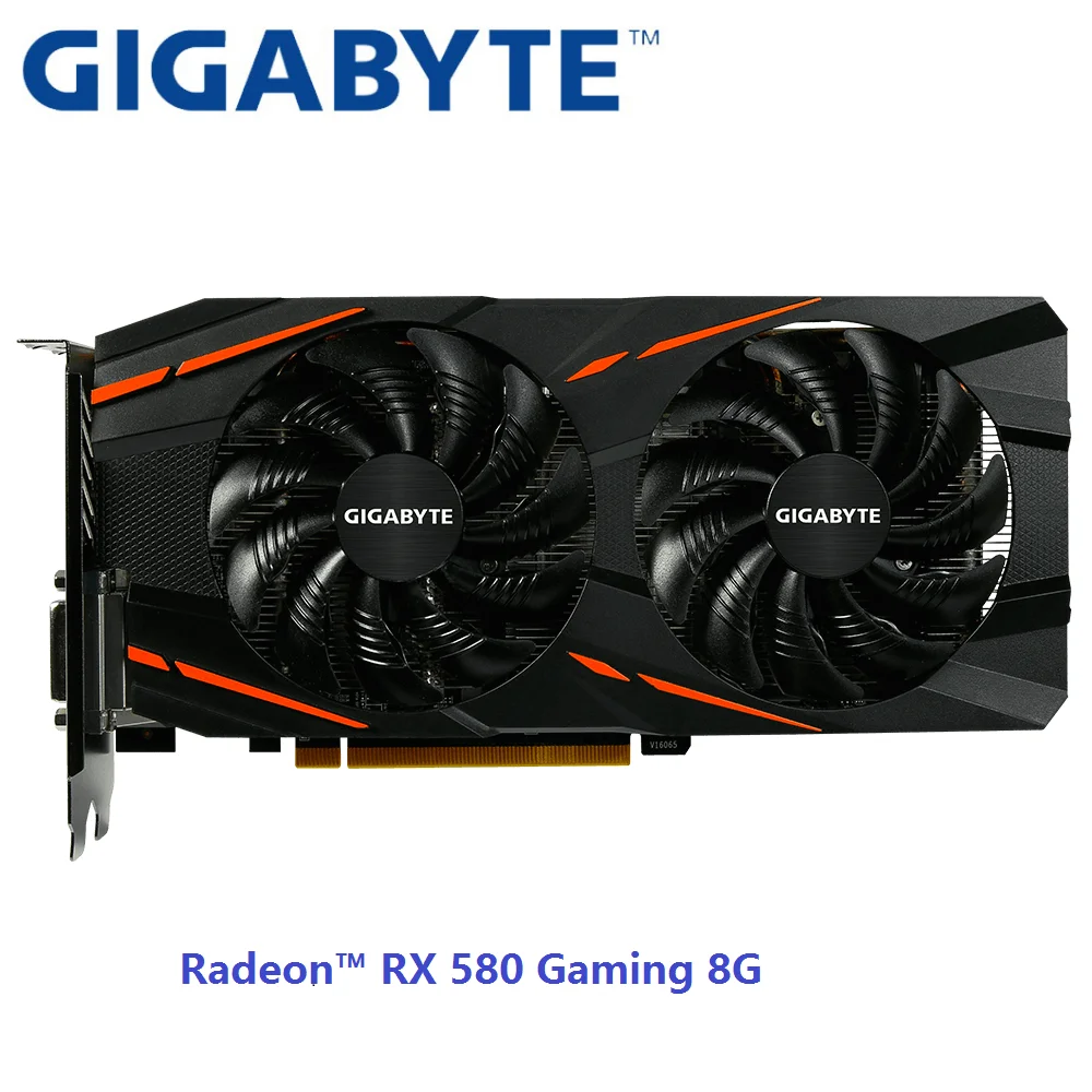 

USED GIGABYTE RX 580 8GB Gaming Graphics Card Radeon RX580 8G Video Cards For AMD Display Port HDMI DVI-D PCI-E3.0*16