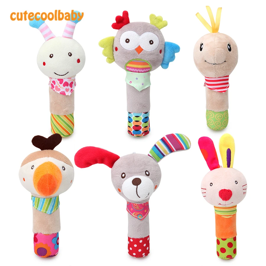 Погремушки мобильные игрушки BB Stick новорожденная коляска подвесной Милые Мягкие развивающие плюшевые мягкие игрушки для детей