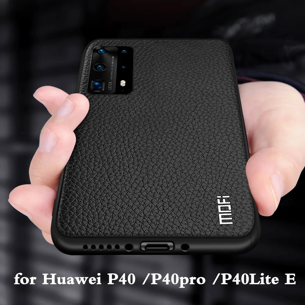 MOFi For Huawei P40 Pro Cover Case P40Pro Silicone P40Lite Lite E Shockproof Capa PU Leather Coque Anti Fall Dustproof Durable | Мобильные