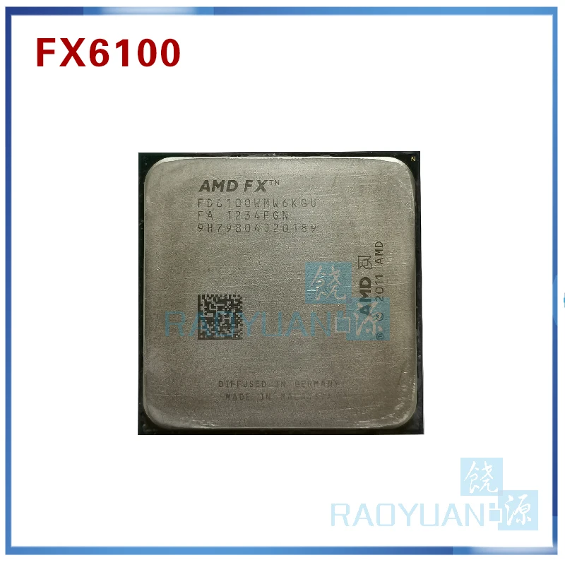 Процессор AMD FX серии FX6100 3 ГГц шестиядерный процессор 6100 FD6100WMW6KGU 95 Вт разъем AM3 +|amd