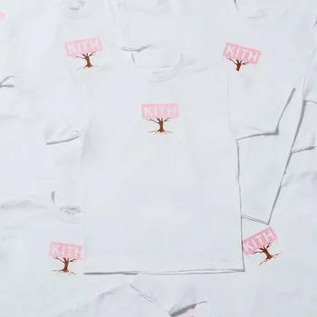 

20ss Kith T-Shirt Men Women The Hanami BOX Logo Kith treats top tees Tokyo Cherry Blossom limited harajuku Kith T-shirt