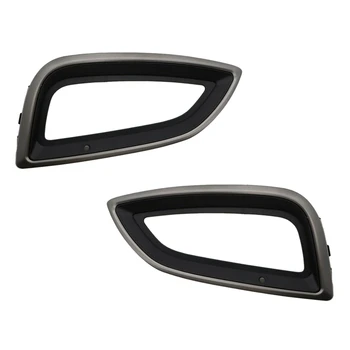 

DHBH-2Pcs Car Fog Lamp Frame Front Fog Lamp Cover Plate for Hyundai IX35 2013-2015