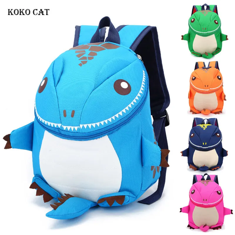 Dinosaur-Backpack Schoolbags Travel-Bags Plush-Rucksack Kindergarten Toddler Animal Girls