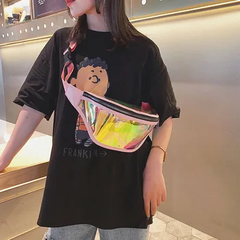 

2020 new multi-color laser sports multi-layer outdoor men's and women's fashion sequin belt bag