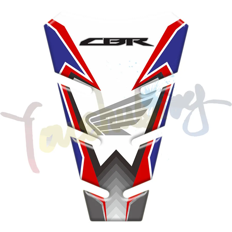 3D наклейка эмблема защиты Танк Pad Cas крышка подходит для HONDA CBR1000RR FIREBLADE 1000RR - Цвет: Черный