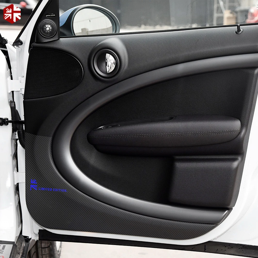 Автомобильная дверь анти-kick Pad стикер ультра-тонкий 5D углеродное волокно Кожа Защита двери боковой край пленка для MINI Cooper Countryman R60