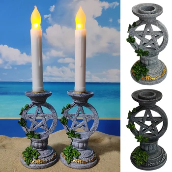 

Economica Astrology Pentagram Candlestick Fun Desktop Candlestick Stand Candle Holder for Home Decor Divination Ceremony ds99