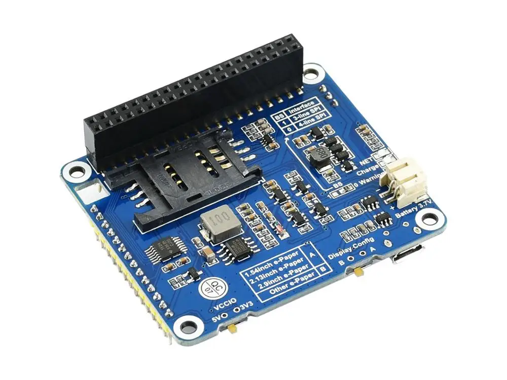 Waveshare e-paper IoT драйвер HAT для Raspberry Pi, поддерживает NB-IoT/eMTC/GPRS