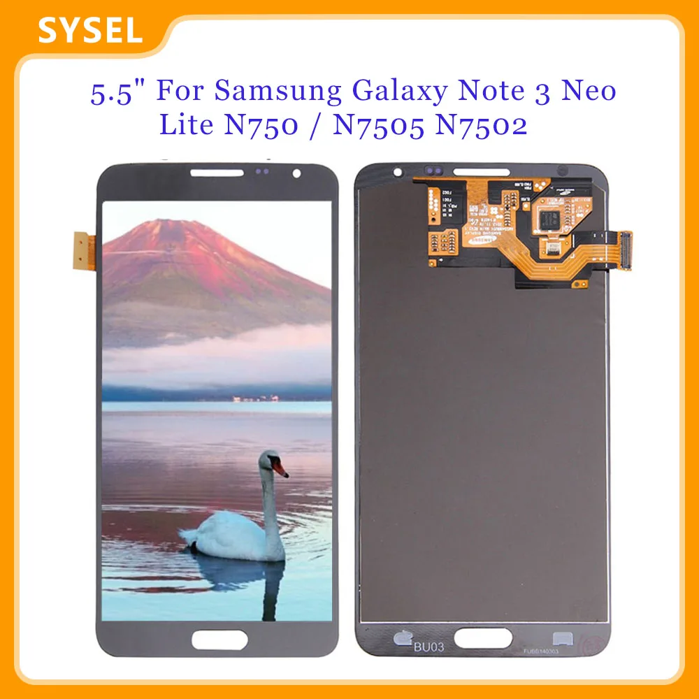 ЖК-дисплей 5 дюйма для Samsung Galaxy Note 3 Neo / Lite N750 N7505 N7502 сенсорный экран с дигитайзером