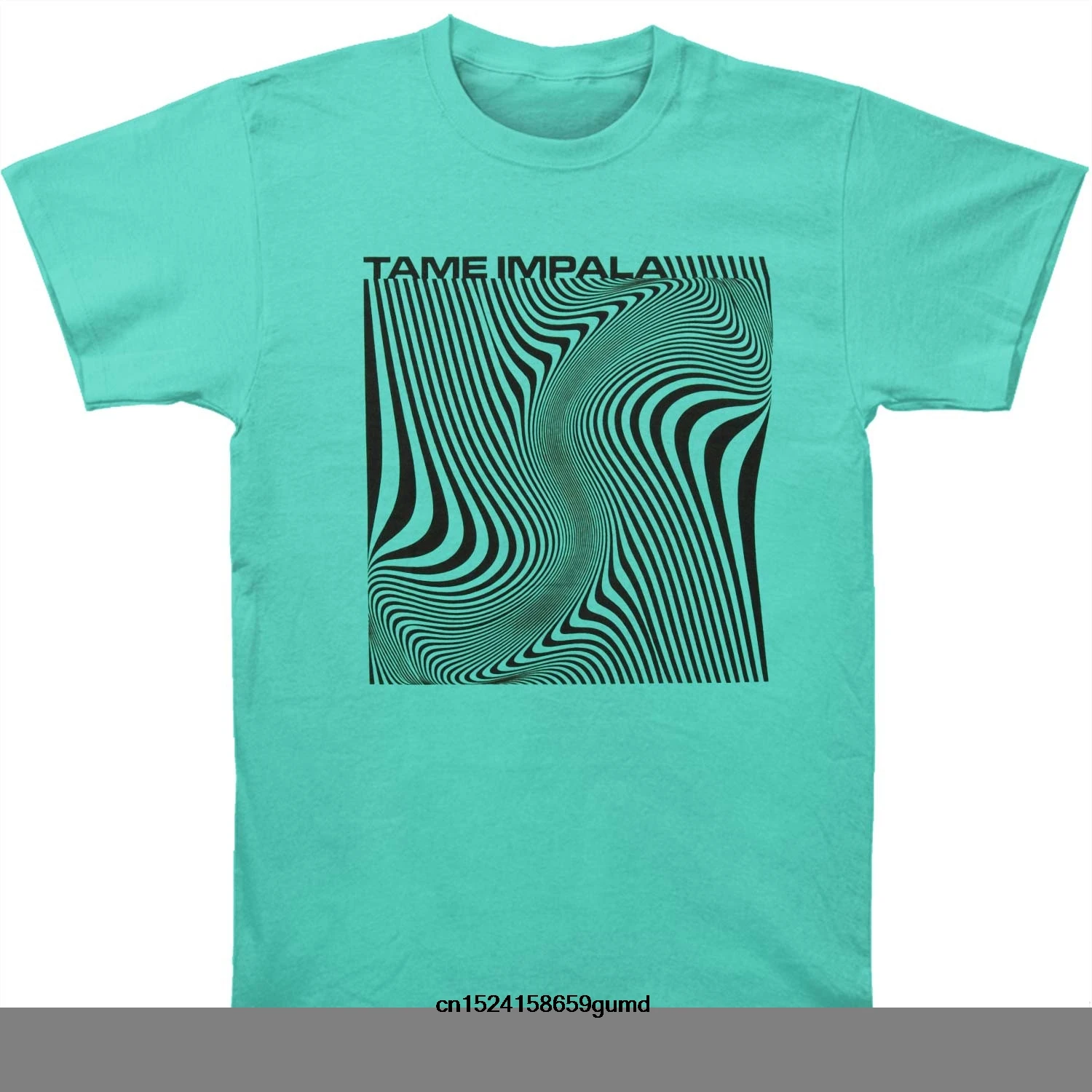 Забавная мужская футболка женская футболка-новинка Tame Impala Wave квадратная