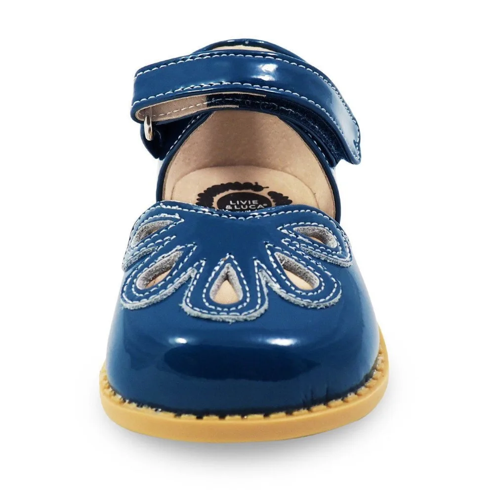 Sandal for girl Livie & Luca Petal Kids Leather Shoes For Girls Flower Casual Children Low Heel Girls Shoes Golden And SilverNew extra wide fit children's shoes