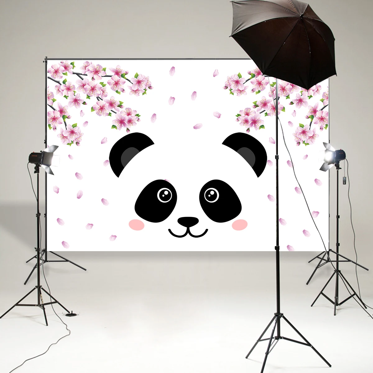 Girl Cute Panda Themed Birthday Party Backdrop Photo Booth Background Home  Decor Wallpaper Vinyl Poster Picture Baby Shower Prop - Backgrounds -  AliExpress