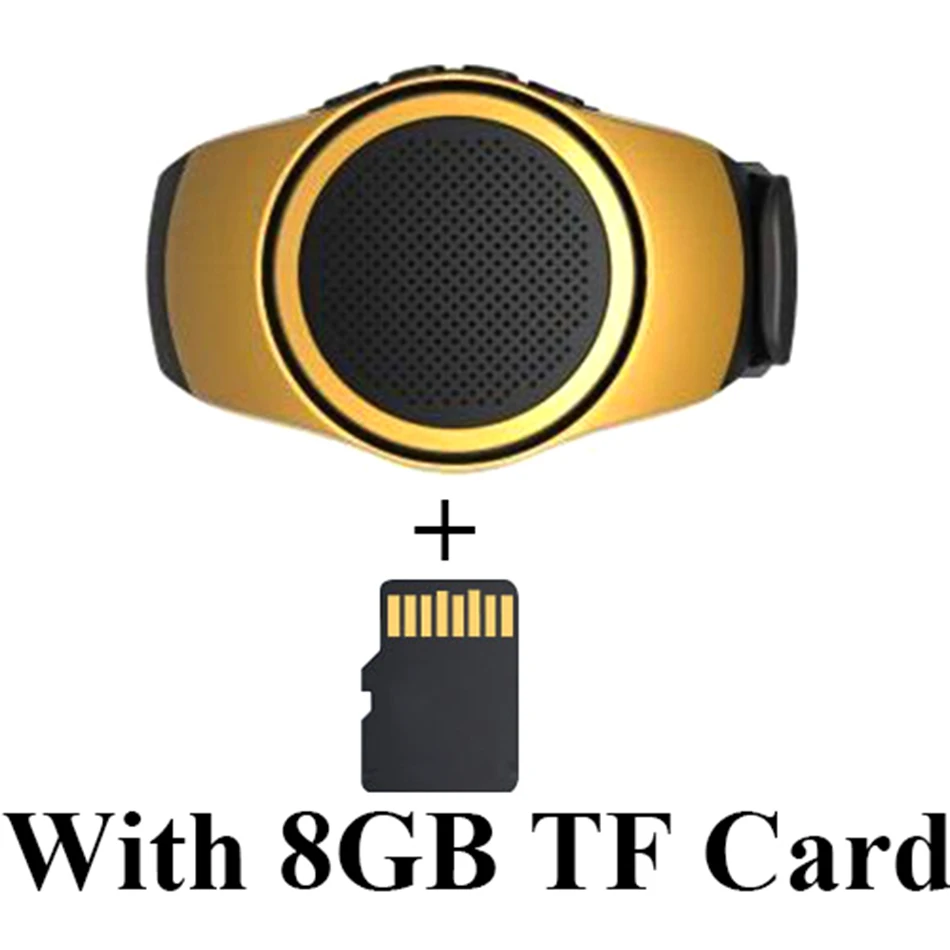 HOMEBARL B20 наручные часы для бега Buetooth, громкий динамик, Спортивная музыка, fm-радио, поддержка 8 ГБ, 16 ГБ, TF карта памяти PK U6 B90 U3 - Цвет: Gold Add 8G TFCard