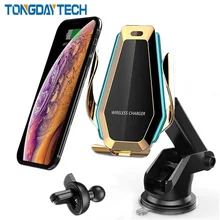 Tongdaytech 10 Вт автомобильное быстрое Qi Беспроводное зарядное устройство для Iphone X 8 XS 11 Pro Max автомобильный телефон держатель на вентиляционное отверстие для samsung S10 S9 S8 Plus