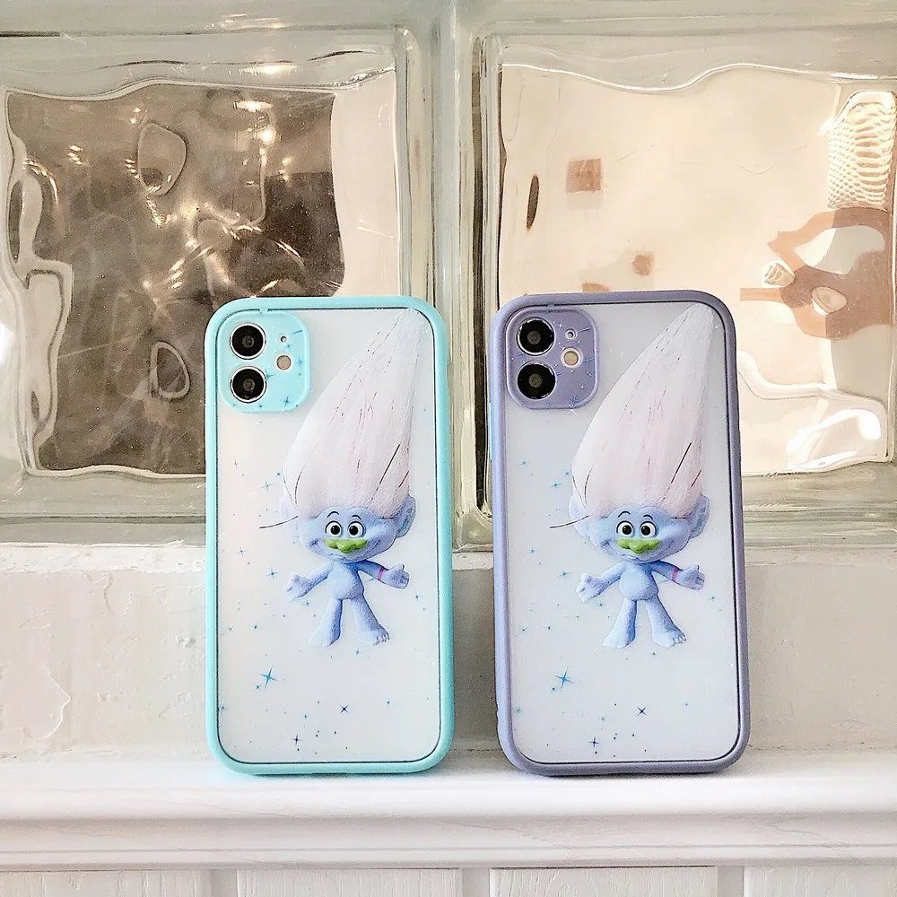 

Lovely transparent TPU soft shell forApple 7 8 7plus 8plus x XR XS Max 11 11pro Max Waterproof and dustproof mobile phone case