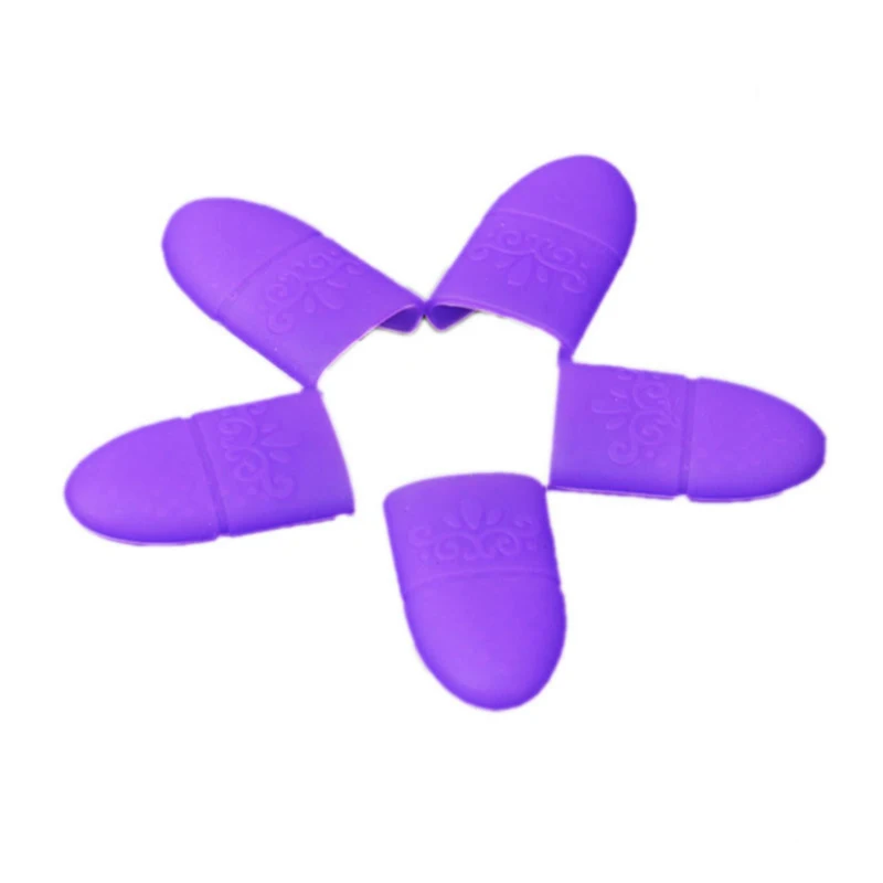 10PC Nail Polish Clip Soak Off Silicone Cap UV Gel Lak Remover Wraps Degreaser Cleaner Tips Fingers Cover Varnish Manicure Tools 6