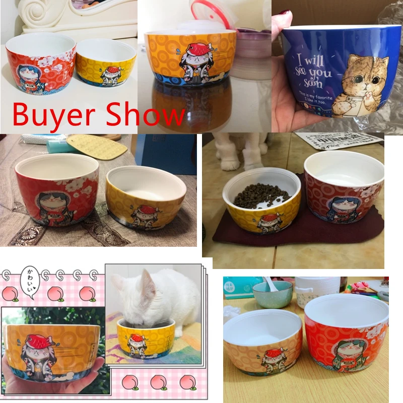 Новые Домашние животные, кошки, собаки, керамические миски для кормления и питья комбинированные окрашенные собаки кошки миска для еды питатель для домашних животных миска для кошки товары для домашних животных
