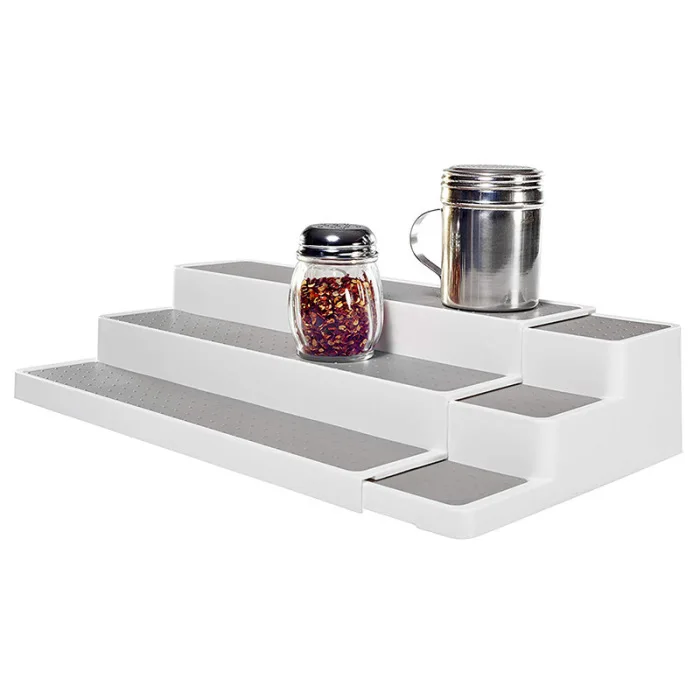 Горизонтальный тянуть стрейч 3-Слои шаг приправа стеллаж для хранения Кухня аксессуары MYDING