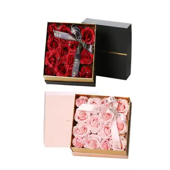 

Creative Romantic Rose Flower Soap Scented Bath Body Petal Valentine Day Festival Gift Wedding Decoration