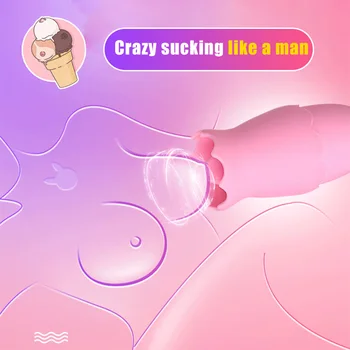 

Vaginal Nipple Sucker Vibrating Stick for Women Remote Control Mini Oral Clitoris Stimulator All-shipping