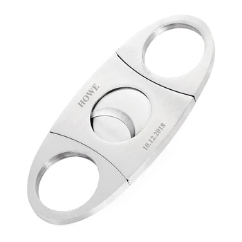 

Personalized Stainless Steel Cigar Cutter Business Man Gift Favor