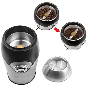 

220V Electric Coffee Bean Grinder Stainless Steel Blade Household Fine Coarse Seed Nut Grinding Milling Machine Tool