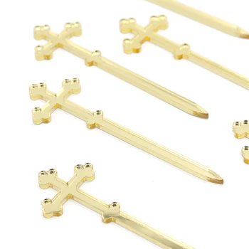 

6 * Personalized Holy Cross Gold Mirror Acrylic Cup-shaped Birthday Cake Decoration and Baptism and Baptism Selection