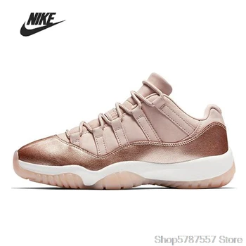 

Original Nike Air Jordan 11 Retro Low Rose Gold (W) Basketball Men Shoes Unisex Women Outdoor Sports Sneakers AH7860-105