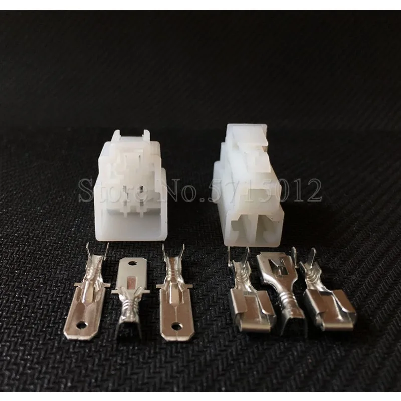 3 Hole 6070-3481 6070-3471 Auto Wire Harness Connector 6.3mm Electrical Socket With Terminals | Обустройство дома