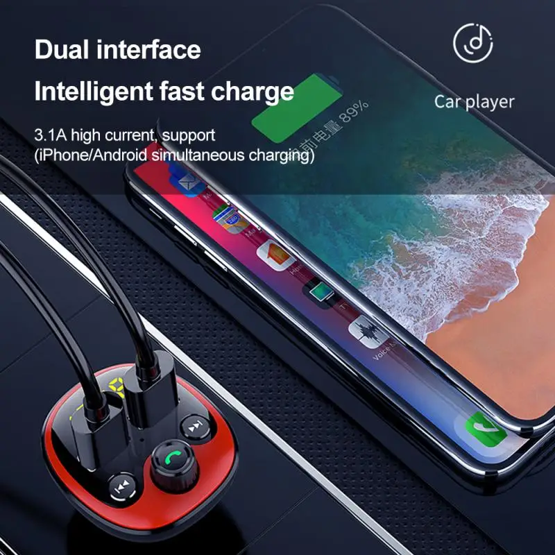 Новинка, прикуриватель, USB, беспроводной, Bluetooth, гарнитура, автомобильный комплект, fm-передатчик, mp3-плеер, двойное USB зарядное устройство, автомобильные аксессуары