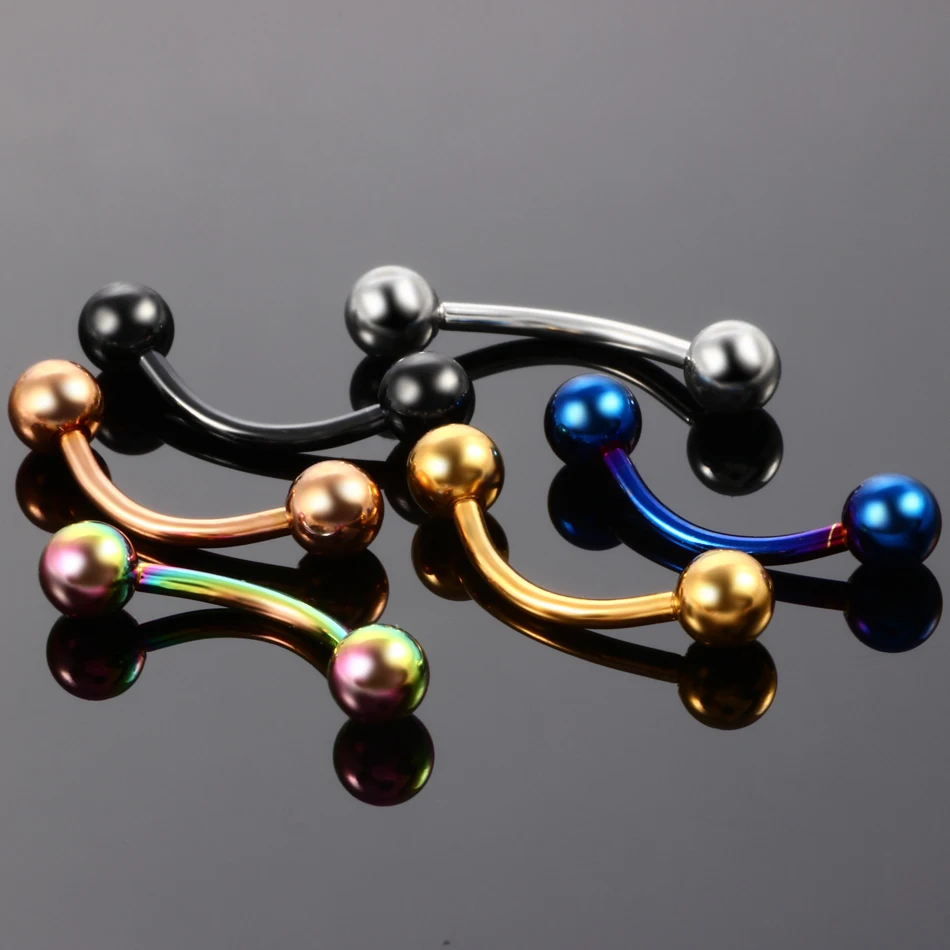 Stainless Steel Crystal Eyebrow Piercing Curved Barbell Banana Earring Lip Nipple Belly Button Pircing Daith Helix Jewelry 1PC,piercing jewelry,body piercing earrings,ear piercing jewelry,metal jewelry,belly button earrings,belly button piercings,body piercing jewelry,body jewelry