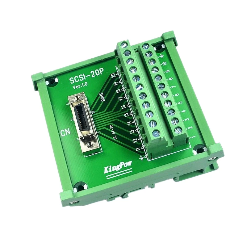 SCSI-20 Pin CN Тип Женский модуль плата клеммный блок разъем DIN рейку
