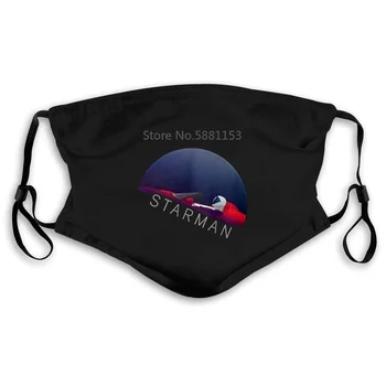 

New Spacex Starman Falcon Heavy Tesla Roadster Space New Print Man Mouth Mask Women's kid PM2.5