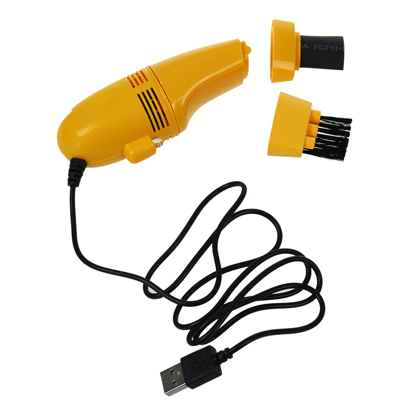 Мини-usb компьютерный очиститель клавиатуры, желтый