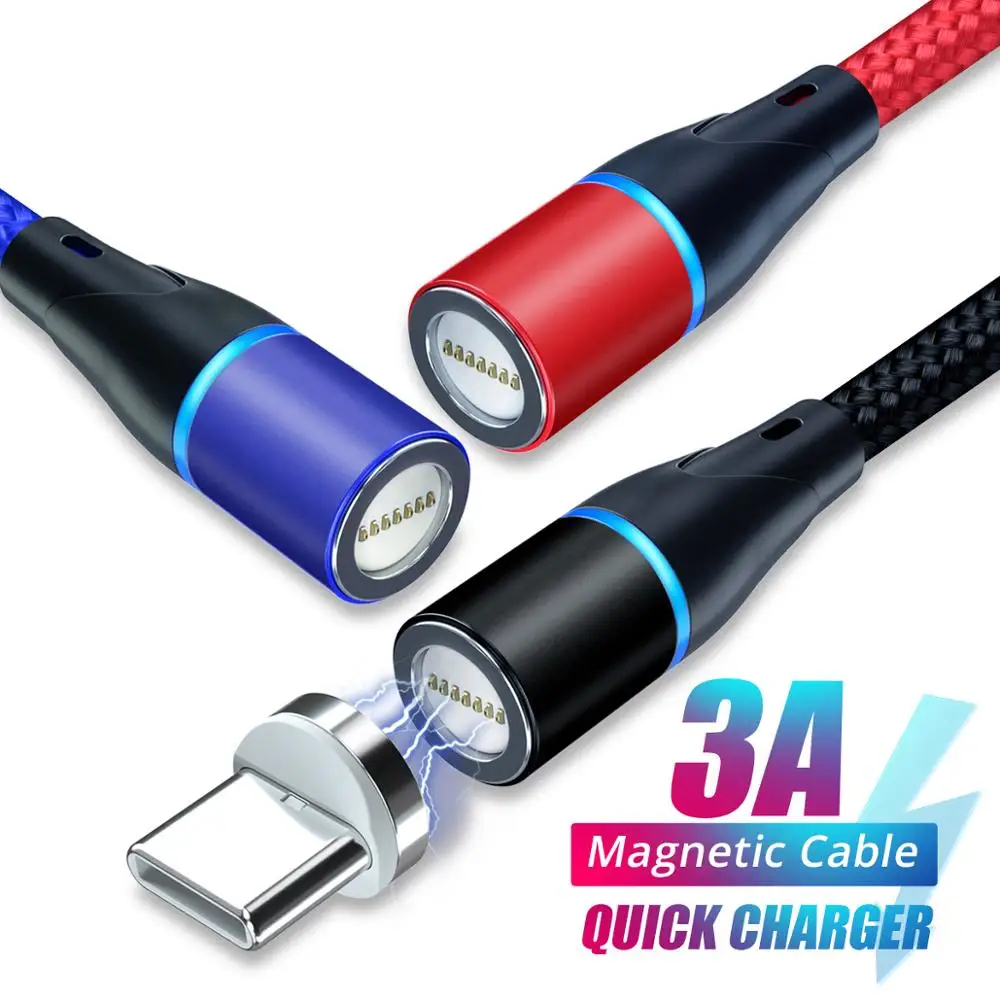 

ANMONE Type C Magnetic Cable Quick Charge USB C Magnet Wire Android Mobile Tablet Charging Cord Type-C Phone Data Cables