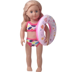 Poupée d'été pour filles de 18 pouces, en PVC, pompe pour bébés, nouveau né américain, jouets de piscine, accessoires adaptés, 40 43 Cm, cadeau Q67 
