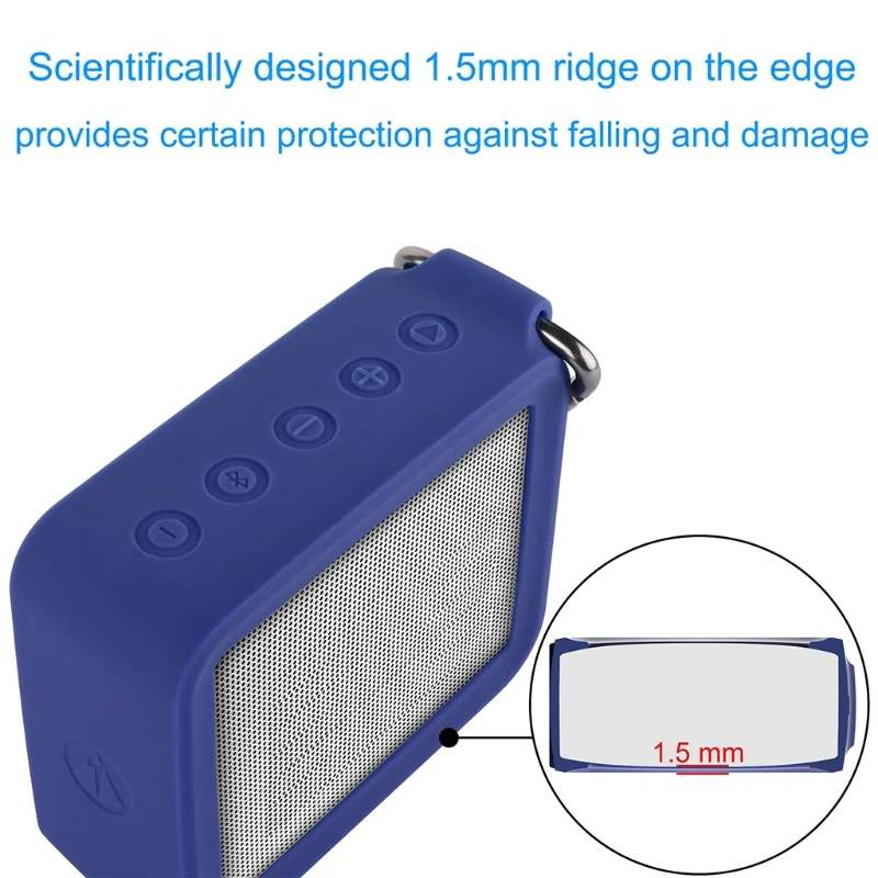 Portable Speaker Protective Cover Shell Silicone Carrying Case for JBL GO 2 GO2 Bluetooth-compatible Speaker