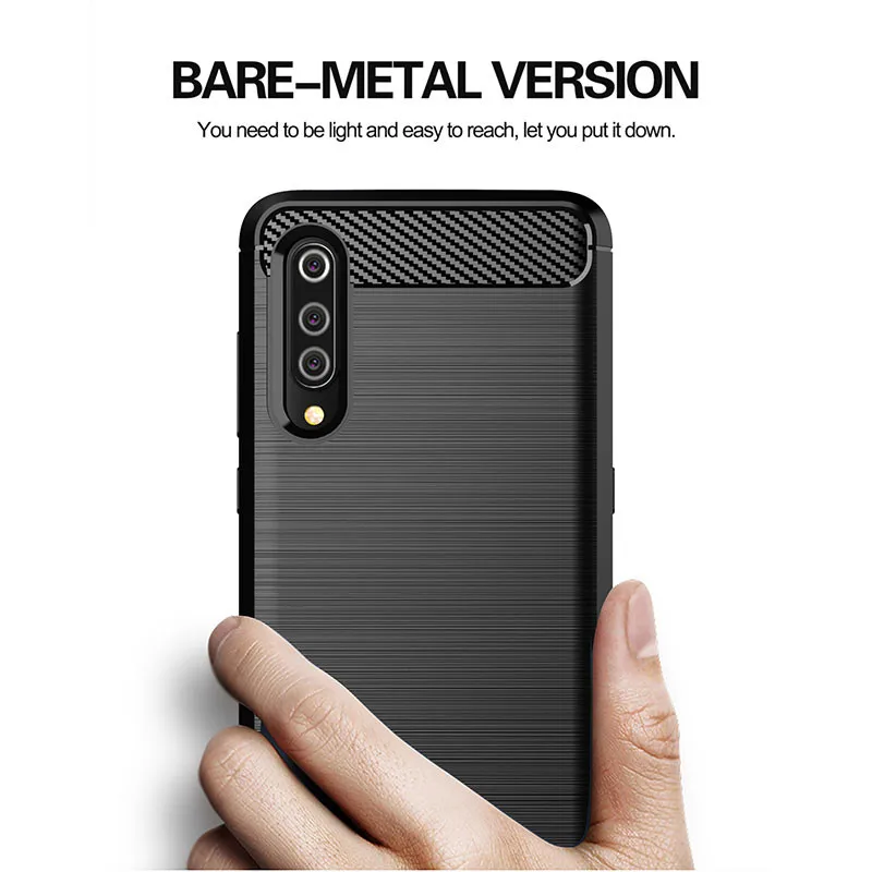 Новый чехол из углеродного волокна для Xiaomi mi CC9E CC9 Pro A1 A2 A3 Lite Note 10 Красный 8 7 6 Чехол