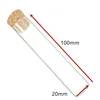 5pcs 12x100mm/15x100mm/18x100mm/20x100mm/25x100mm/40x100mm Flat Bottom Glass Test Tube With Cork Stoppers For Kinds Of TESTS 6