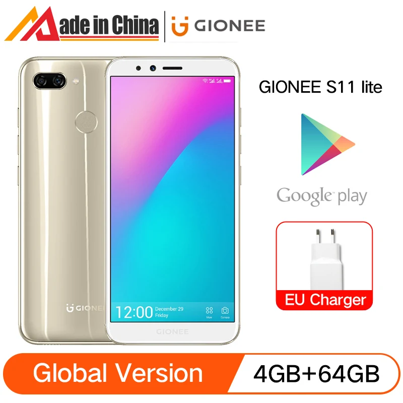 Смартфон глобальная версия GIONEE S11 lite 4 Гб + 64 ГБ 5 7 дюйма 1080P 3030 мАч Восьмиядерный