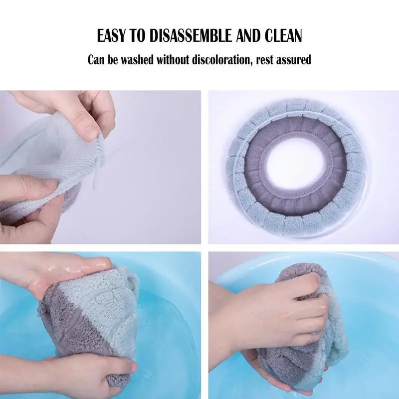 1 Pcs Winter New Two-color Warm Toilet Pad Universal Breathable Cute Toilet Cover Bathroom Accessories
