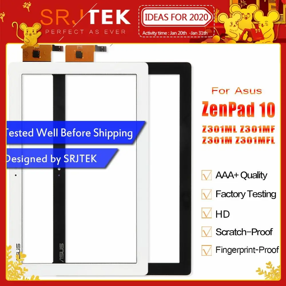Beste Srjtek Voor Asus Zenpad 10 Z301M Z301ML Z301MF Z301MLF P028 Touch Screen Digitizer Glazen Paneel Sensor Vervanging Voor Asus Z301