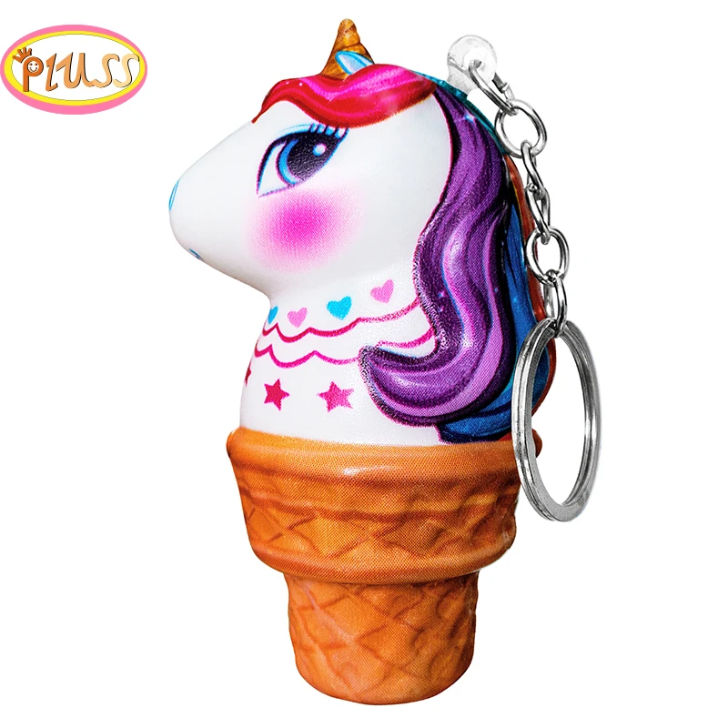 

Unicorn Squishy Keychain Food Antistress Soft SlowRising Jumbo Toy Squeeze Toys For Children Funy Simulation Squishi