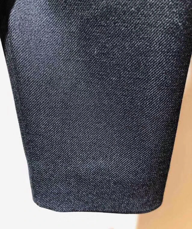2019 осенне-зимний модный темперамент украшение в виде жемчужины женский черный Блейзер Пальто