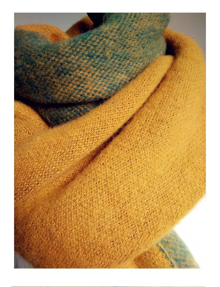 Autumn winter women girls soft elegant wild soft temperament thick fresh comfortable trend warm big tassel shawl D019