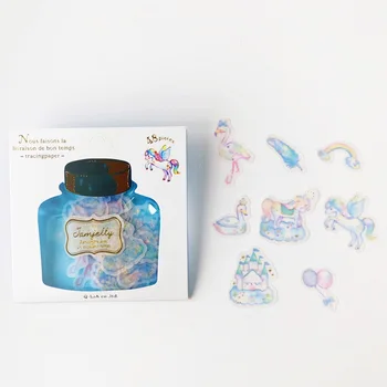 

48 Sheets /Pack Spangled Magic Dream Castle DIY Decorative Stickers Diary Phone Bottle Decoration