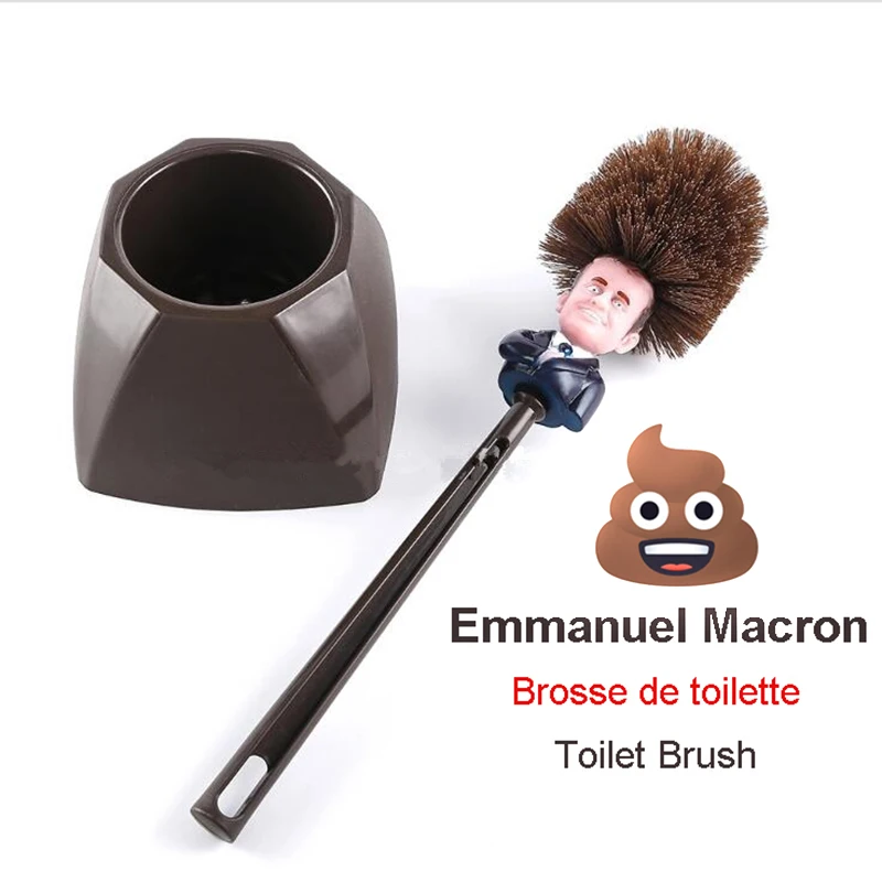Emmanuel Macron WC Toilette France President Toilet Brush Make The Toilet Great Again LB88