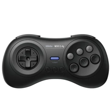 

M30 2.4G Mini Durable Gamepad Portable Accessories ABS USB Charging Black Wireless Compact For Sega Mega Drive